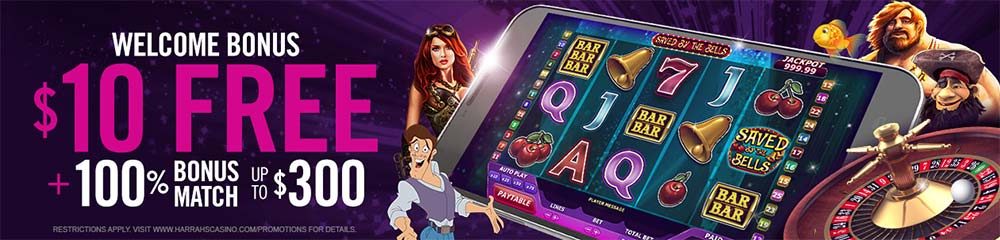 Harrahs Online Casino Welcome Bonus