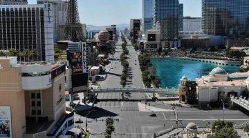 Empty Las Vegas strip