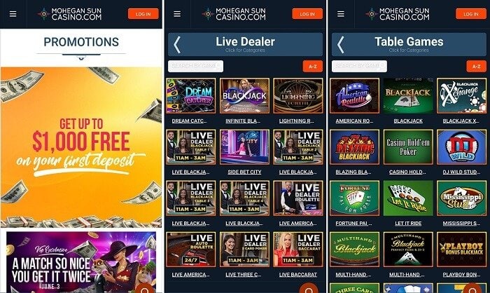 mohegan sun casino games no download