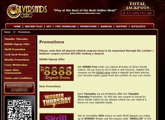 Silver Sands Casino Codes