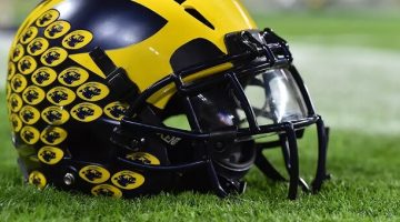 Michigan football helmet