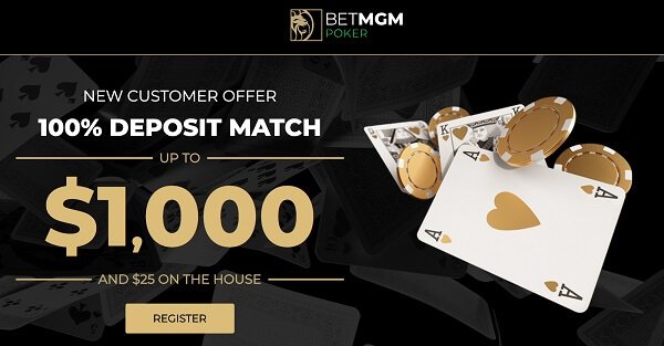 BetMGM Poker new player bonus