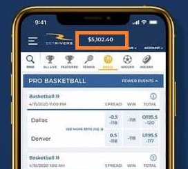BetRivers app no funds