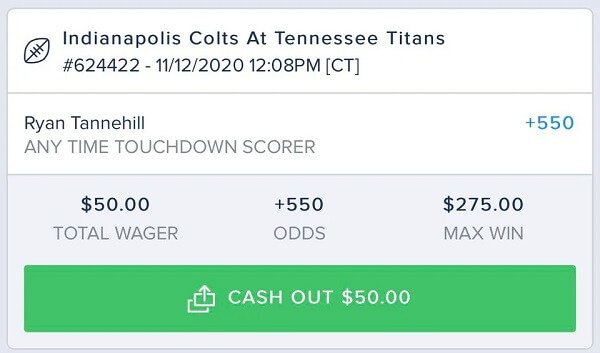 Cash Out feature with FanDuel