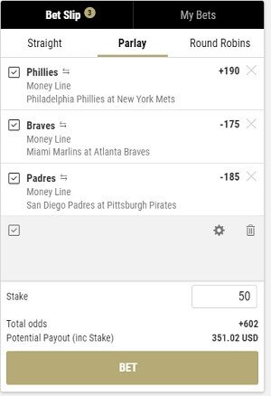 sports bet calculator parlay