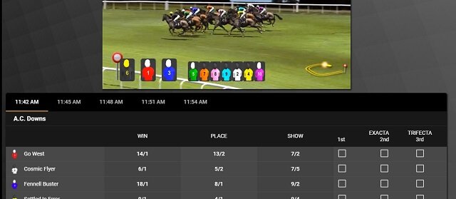 Virtual racing at Golden Nugget