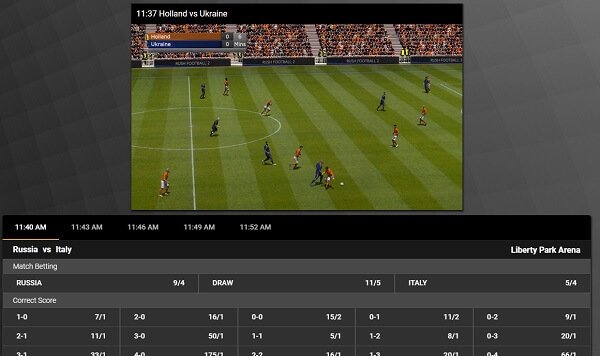 Virtual soccer betting