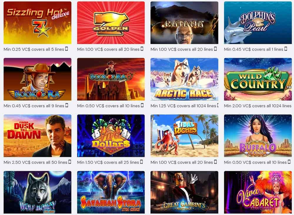 Novomatic Slots range at BetRivers Social Casino