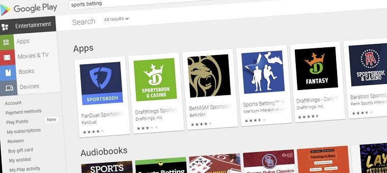Sportsbook apps in Google Play