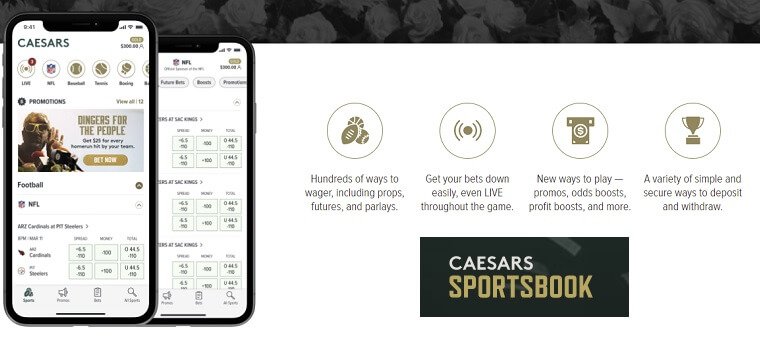 ceasars online sports book app