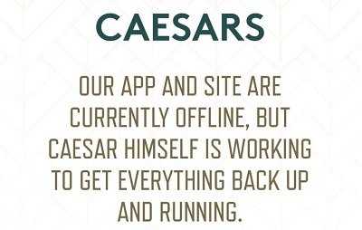 Caesars sports app not working