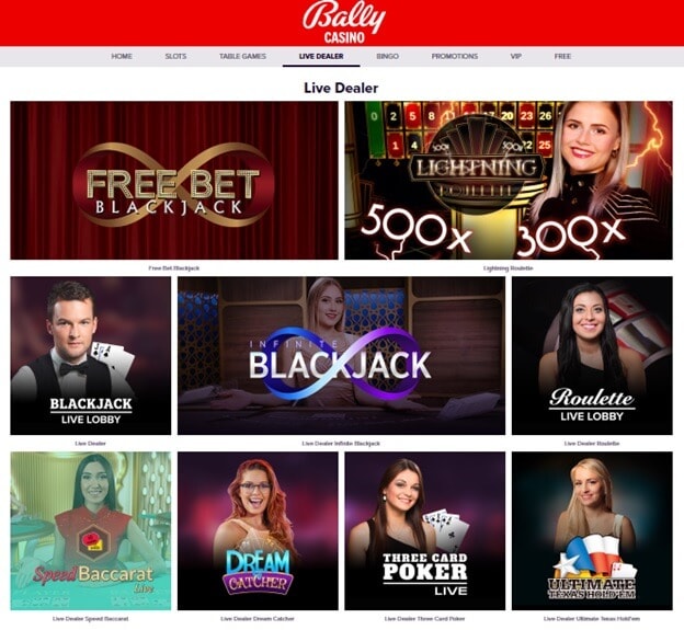 Bally Casino Live Games