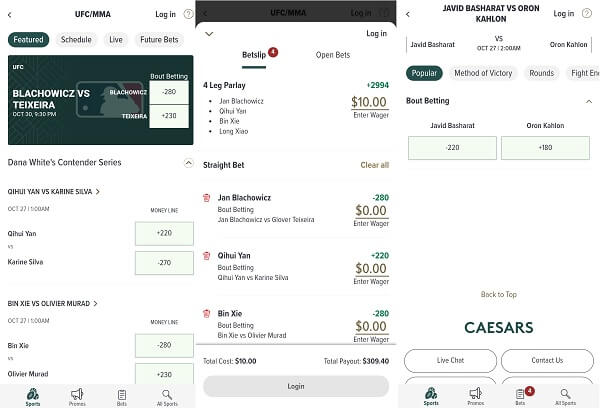 Caesars betting app