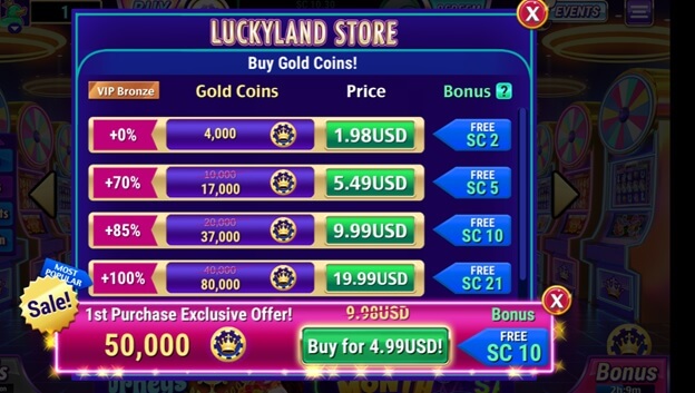 LuckyLand Cheat Codes