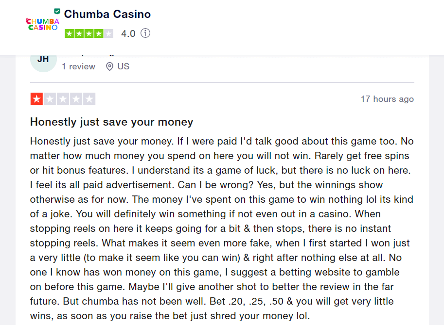 chumba casino scam reddit