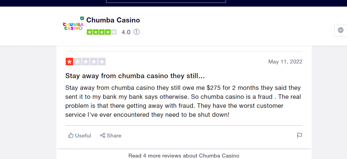 chumba casino scams