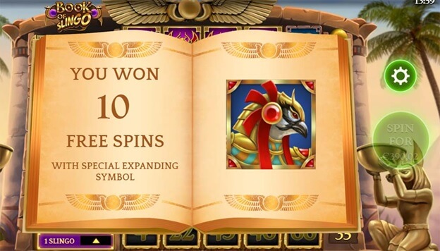 Book of Slingo free spins