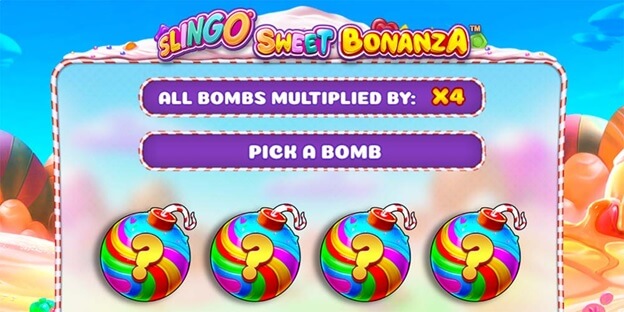 Slingo Sweet Bonanza bombs bonus