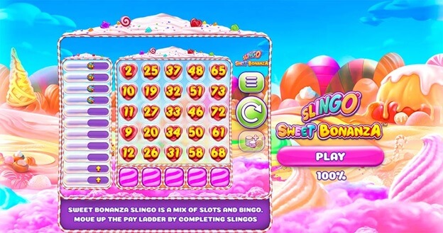 Slingo Sweet Bonanza gameplay