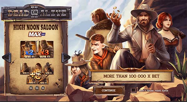 Dead or Alive 2 Slot High Noon Saloon Bonus