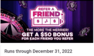 Borgata Refer-A-Friend – Earn $50 Bonus Money for Up To 20 Friends