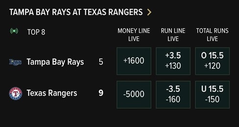 Caesars live bets