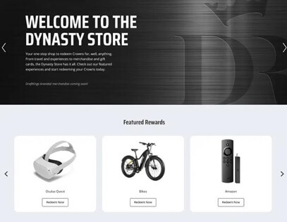 DraftKings Dynasty store