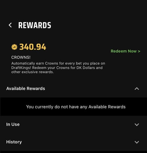 DraftKings rewards