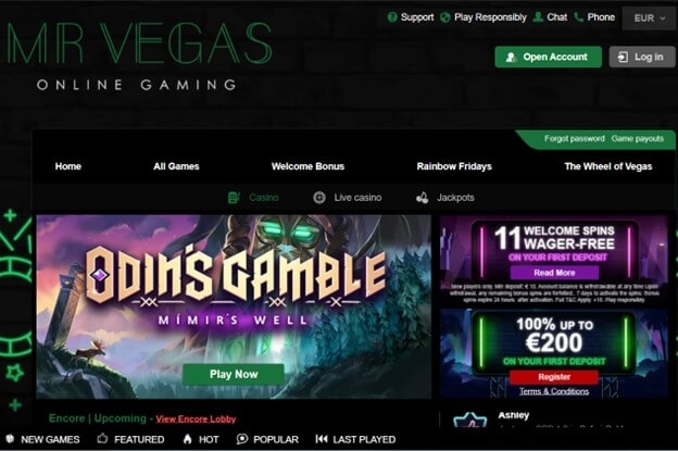 Mr Vegas Casino Review & Bonus Codes | 100% Deposit Bonus