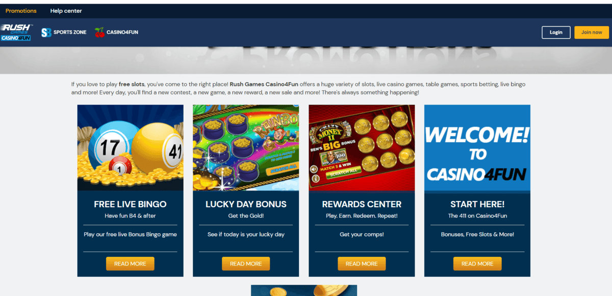 rush games online casino bonus no deposit