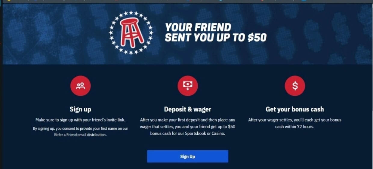 Barstool Sportsbook Refer a Friend