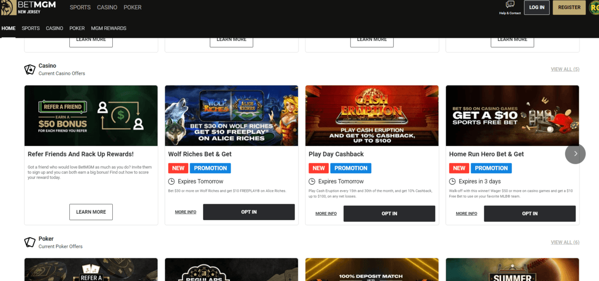 BetMGM Casino Bonus Codes Current Users