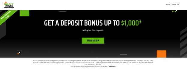 DraftKings free bet