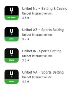 Unibet app registration