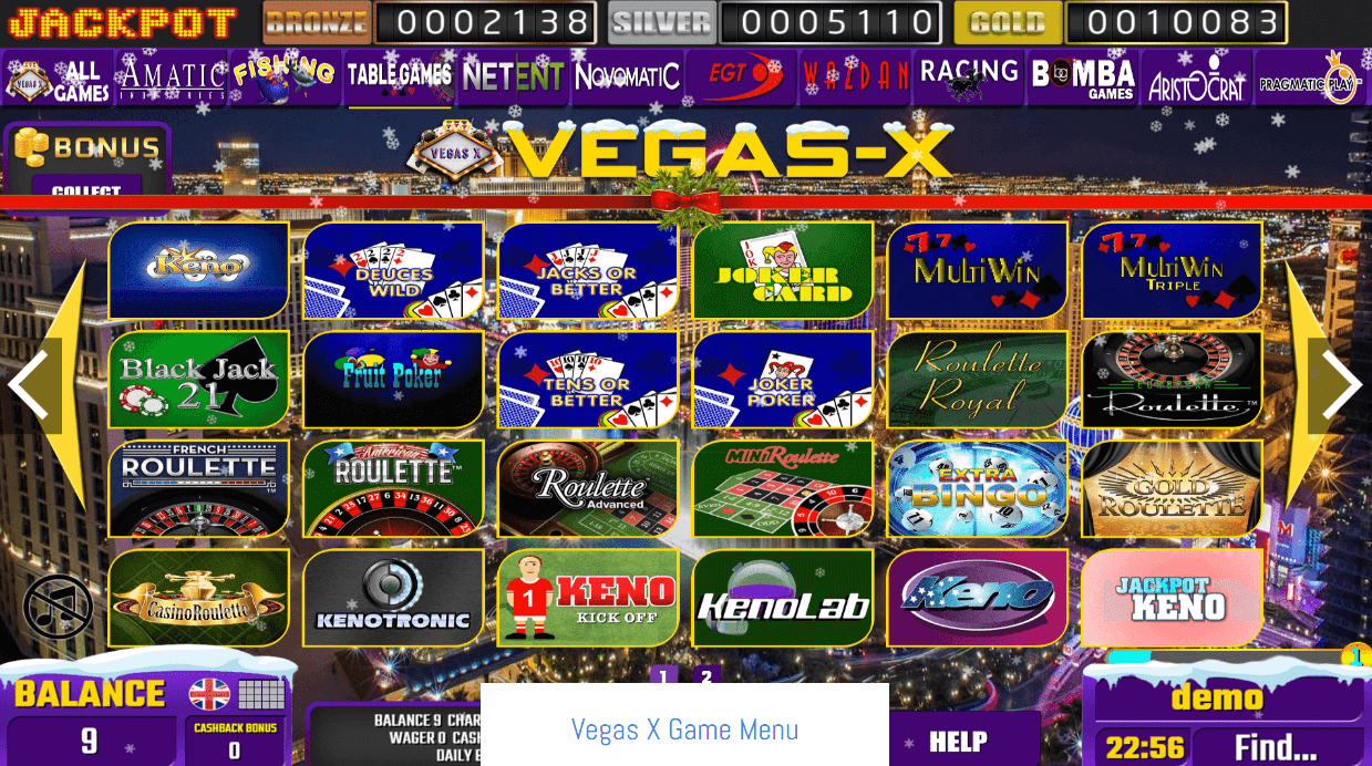 x vegas casino