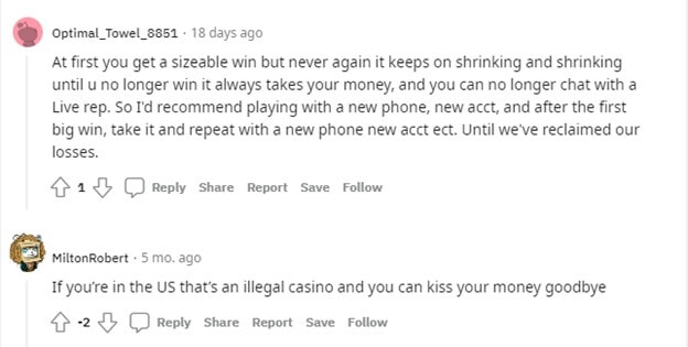 Wild Casino Scam report