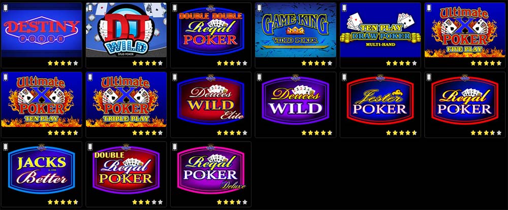 Video Poker Games at Golden Nugget Casino