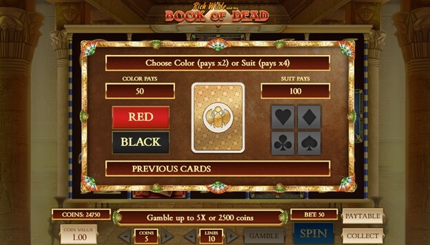 Book of Dead gamble