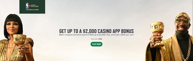 Caesars Casino NJ bonus code