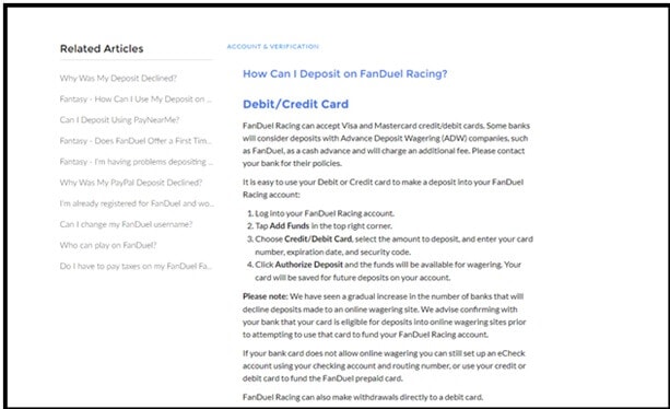 FanDuel credit cards