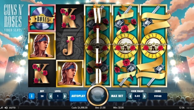 Guns n Roses video slot