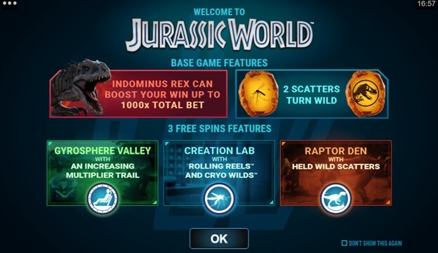 Jurrasic World bonus features