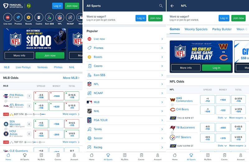 New FanDuel sportsbook app