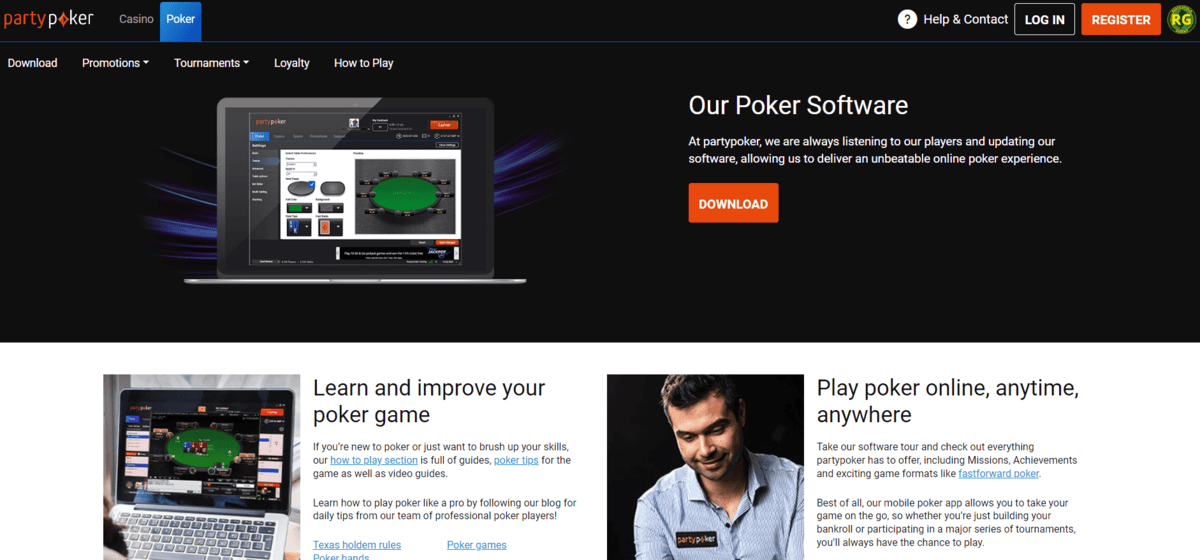 Partypoker software