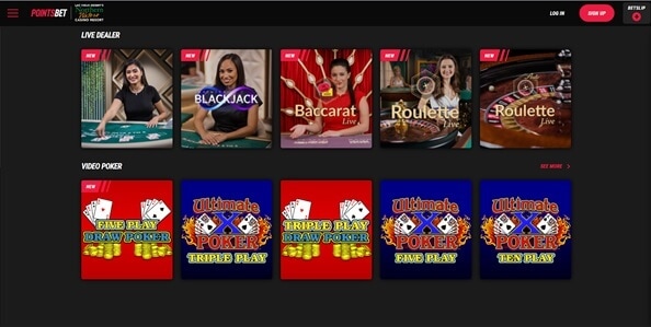 PointsBet Casino Table Games