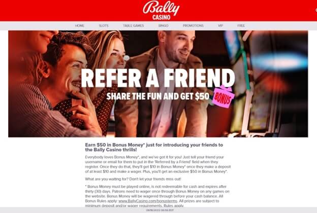 Bally Casino refer a friend