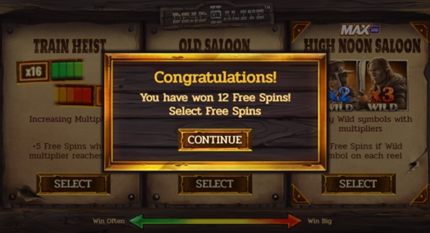 Dead or Alive 2 free spins