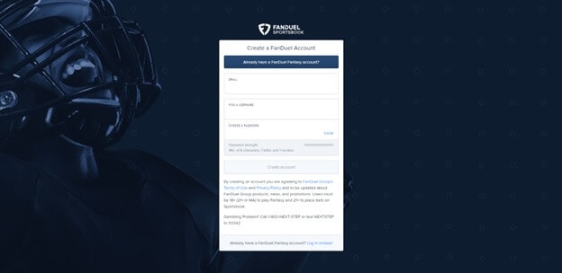 FanDuel Create Account