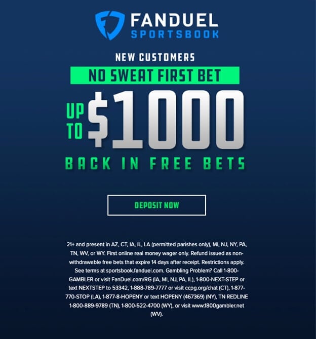 FanDuel Sportsbook Risk Free Bet 