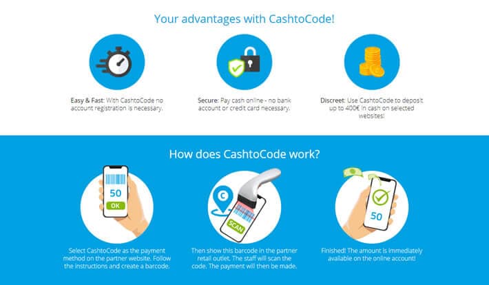 How cash to code casinos work